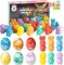 24 Pcs Easter Sidewalk Chalk Set, Easter Eggs Bunny Chicken Gifts for Boys Girls Kids Toddlers for Basket Stuffers Fillers Party Favors